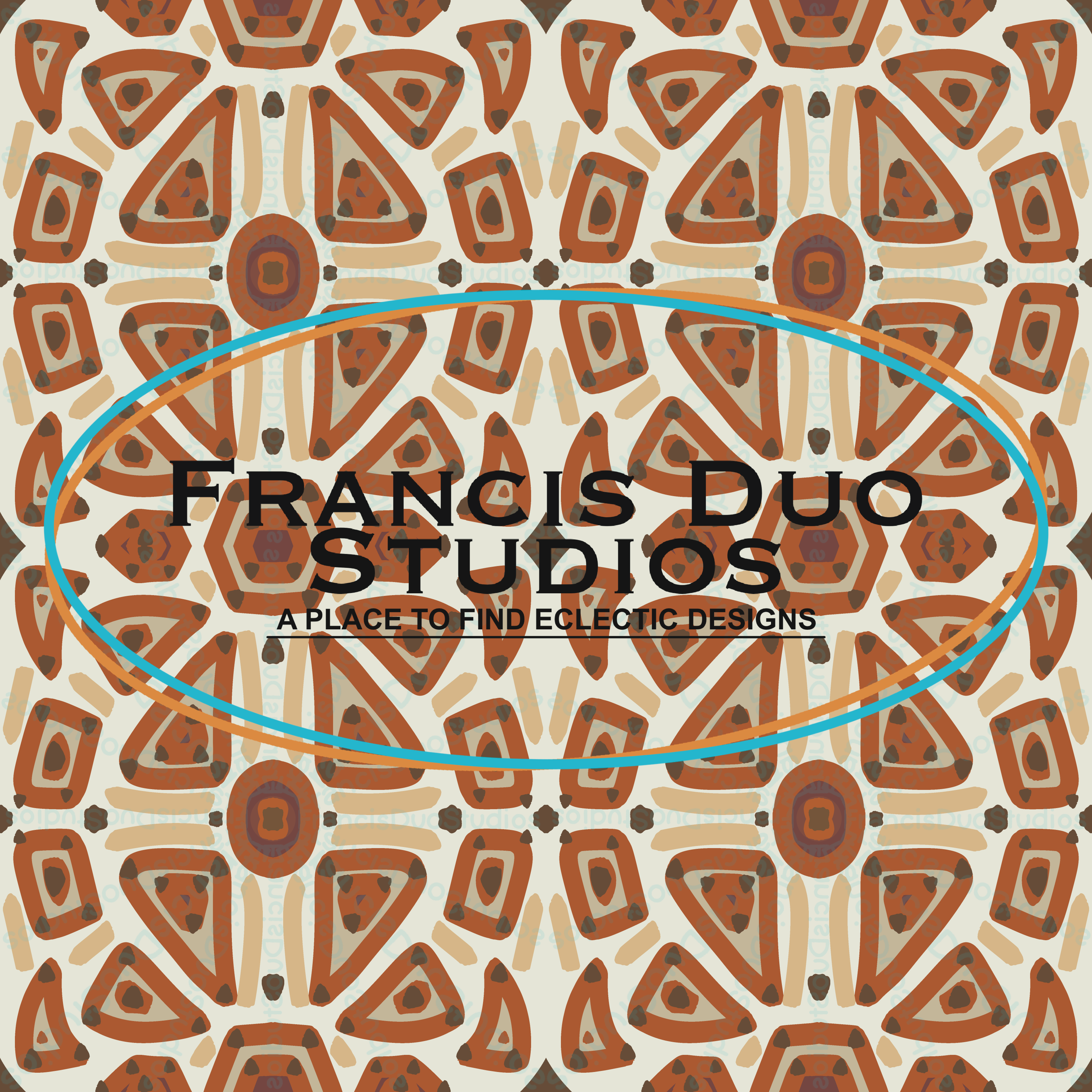 BOHO Tan Brown Orange Tones|PNG|Instant Download|Repeat Pattern|Seamless Design|Digital Clipart|Hand Drawn
