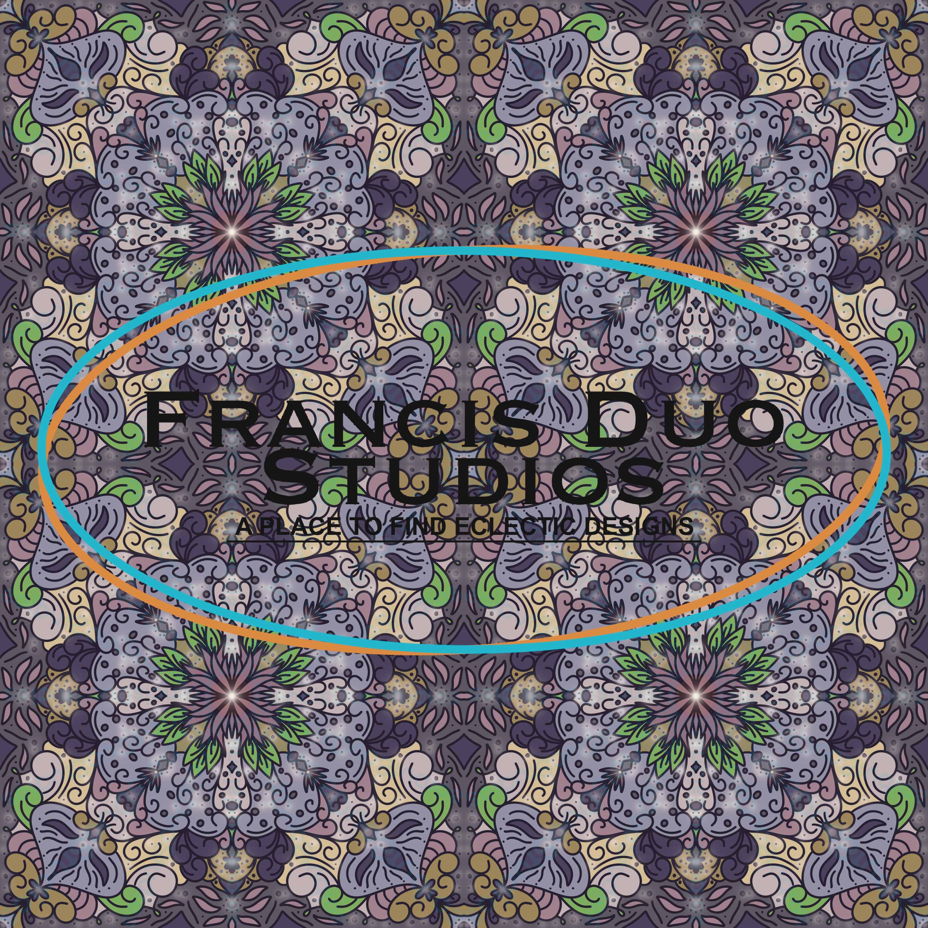 Fairy Flower Garden with Shimmers|PNG|Instant Download|Repeat Pattern|Seamless Design|Digital Clipart|Hand Drawn