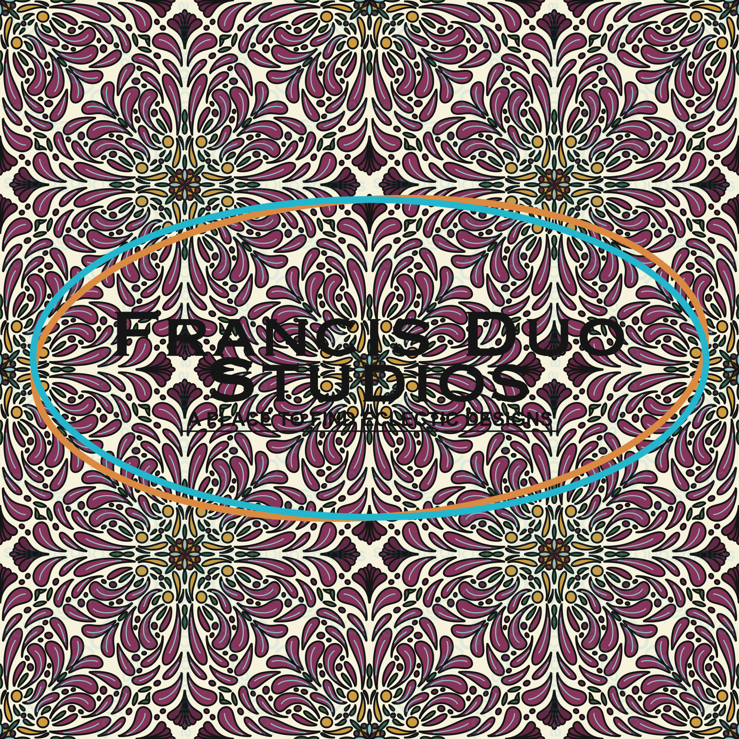 Colorful Petal Flower Mandala|PNG|Instant Download|Repeat Pattern|Seamless Design|Digital Clipart|Hand Drawn