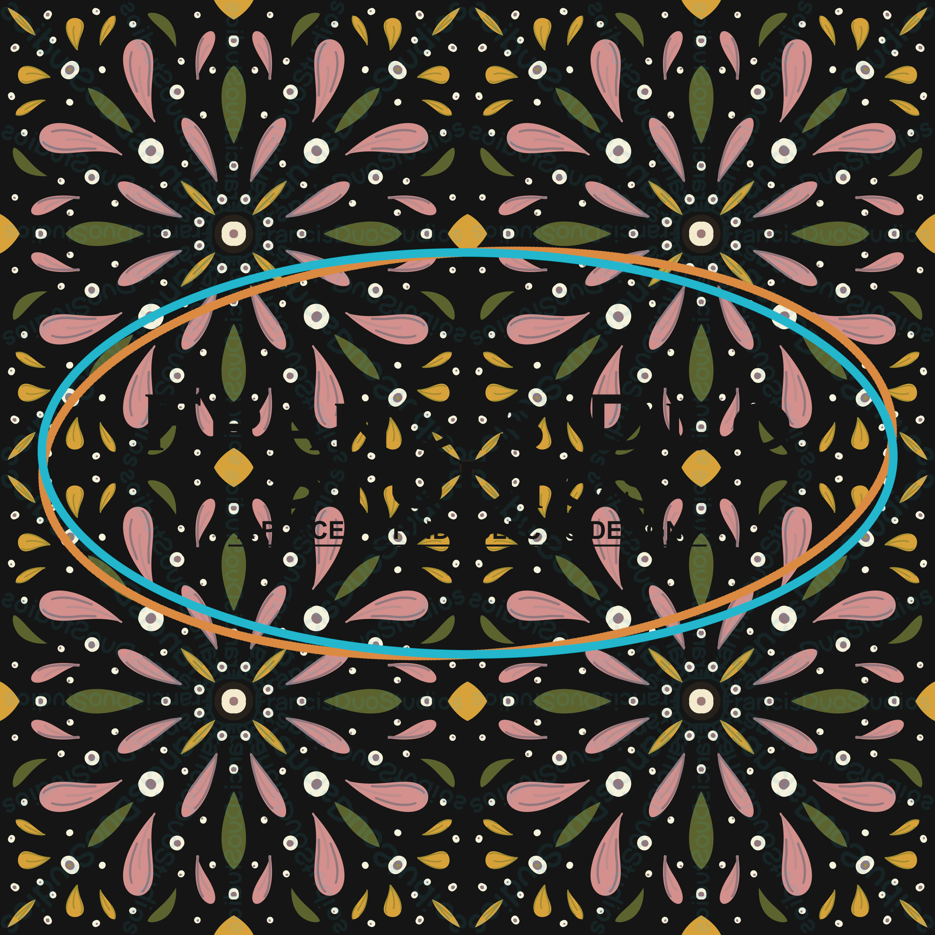 Pink Green Yellow Flowers|PNG|Instant Download|Repeat Pattern|Seamless Design|Digital Clipart|Hand Drawn