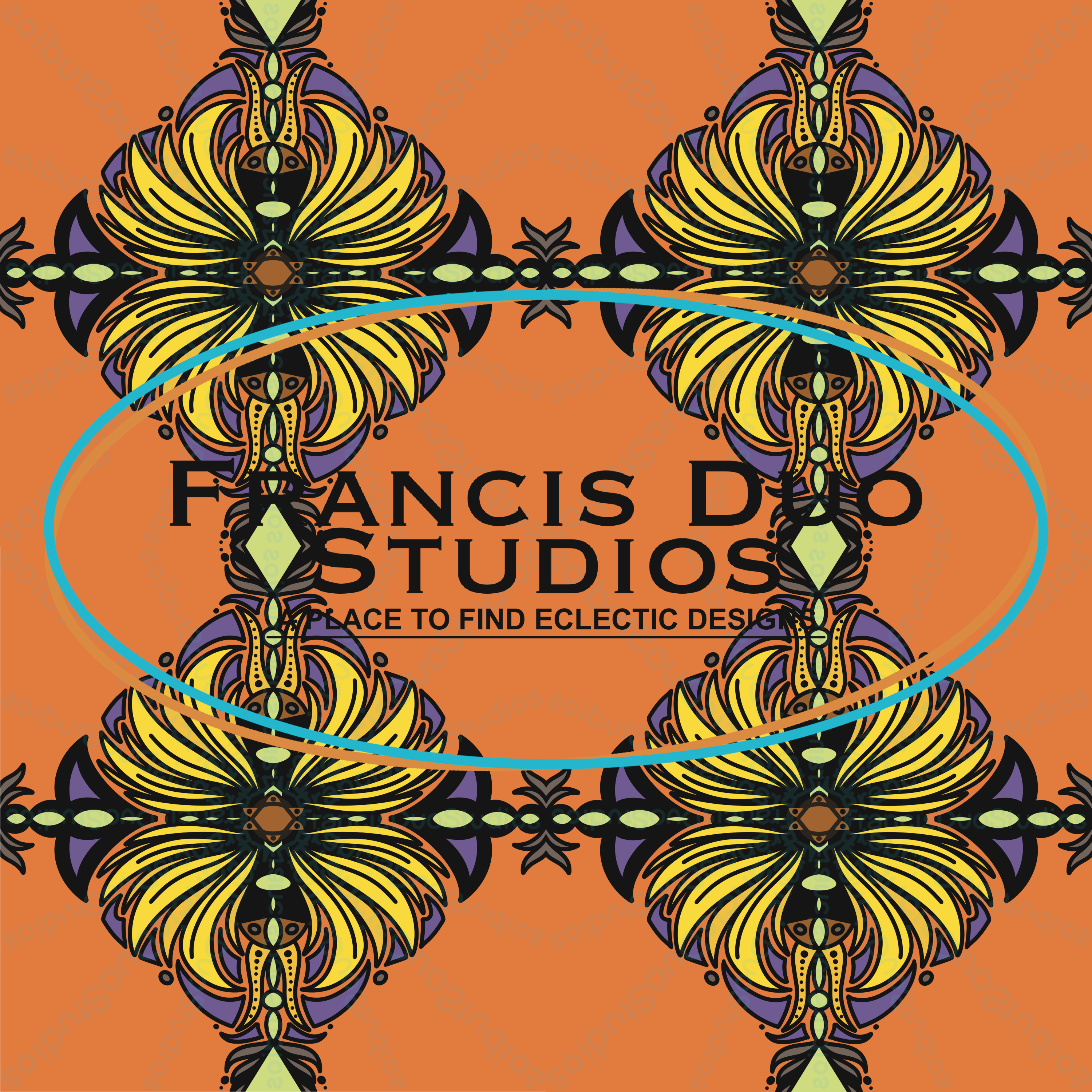 Halloween Flower|PNG|Instant Download|Repeat Pattern|Seamless Design|Digital Clipart|Hand Drawn