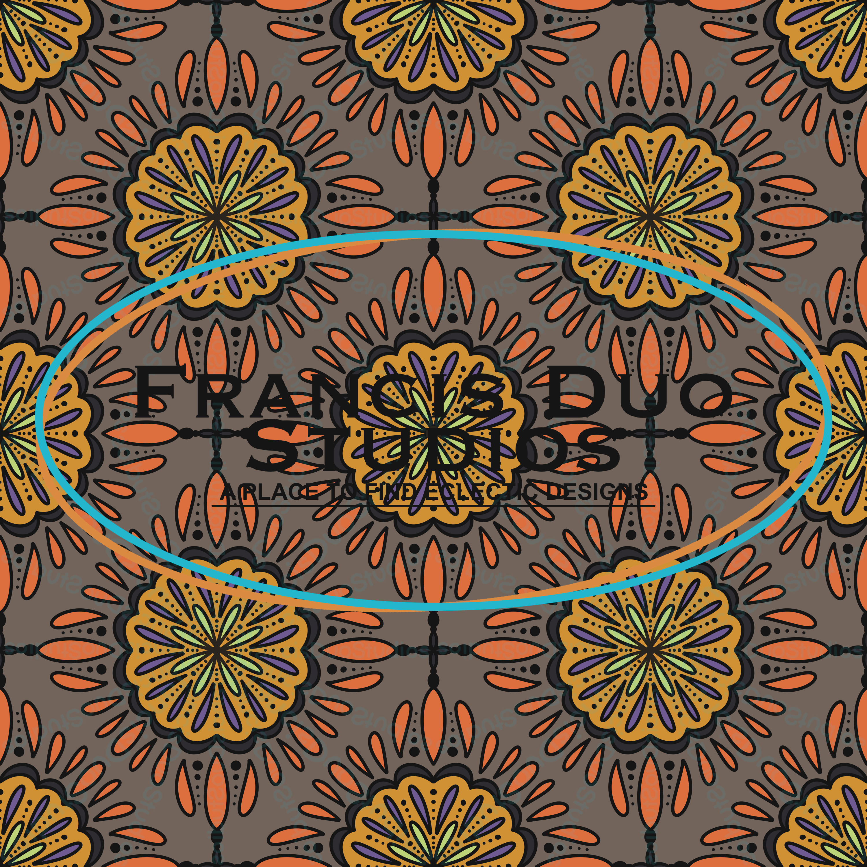 Halloween Themed|PNG|Instant Download|Repeat Pattern|Seamless Design|Digital Clipart|Hand Drawn