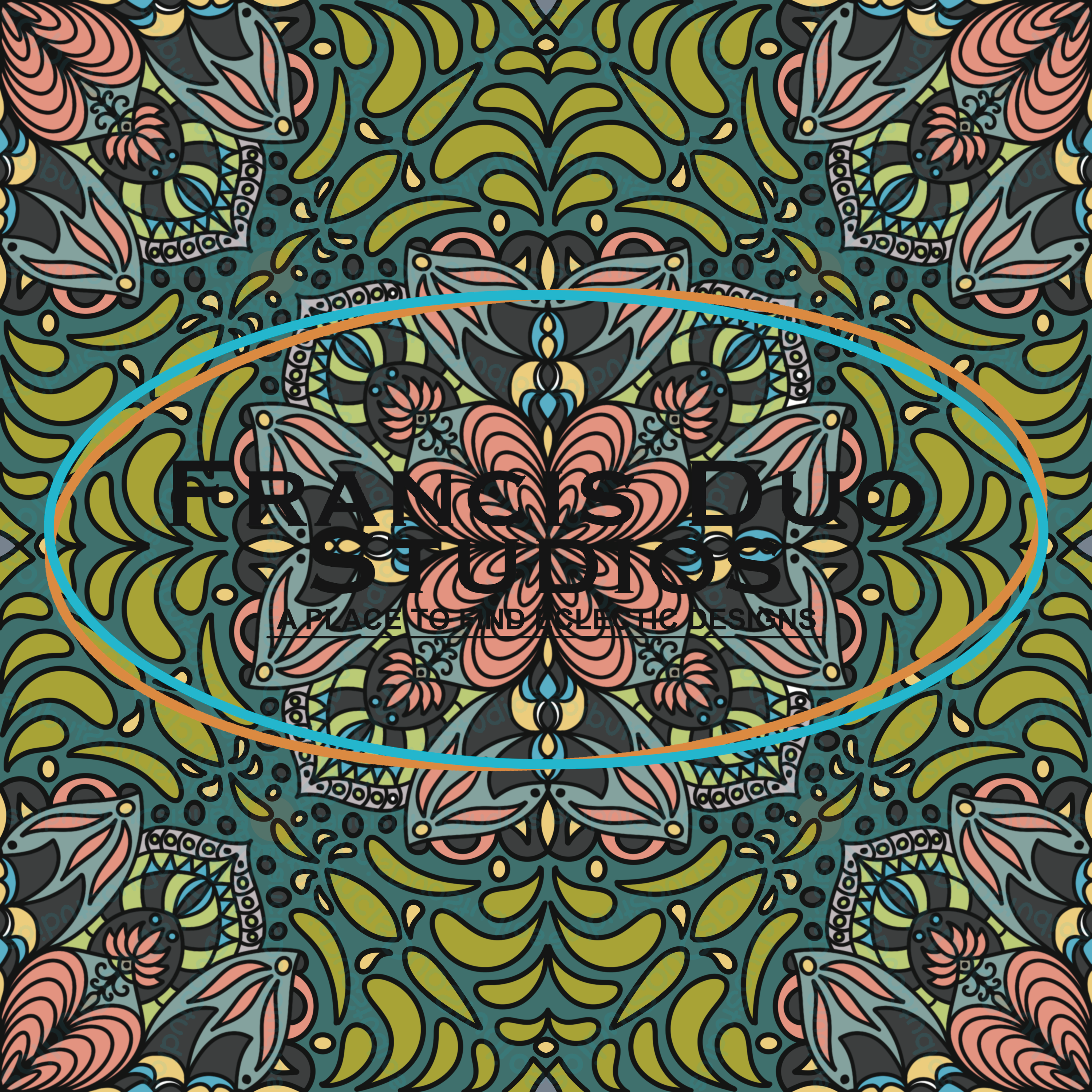 Pink Green Full Cover Flowers|PNG|Instant Download|Repeat Pattern|Seamless Design|Digital Clipart|Hand Drawn