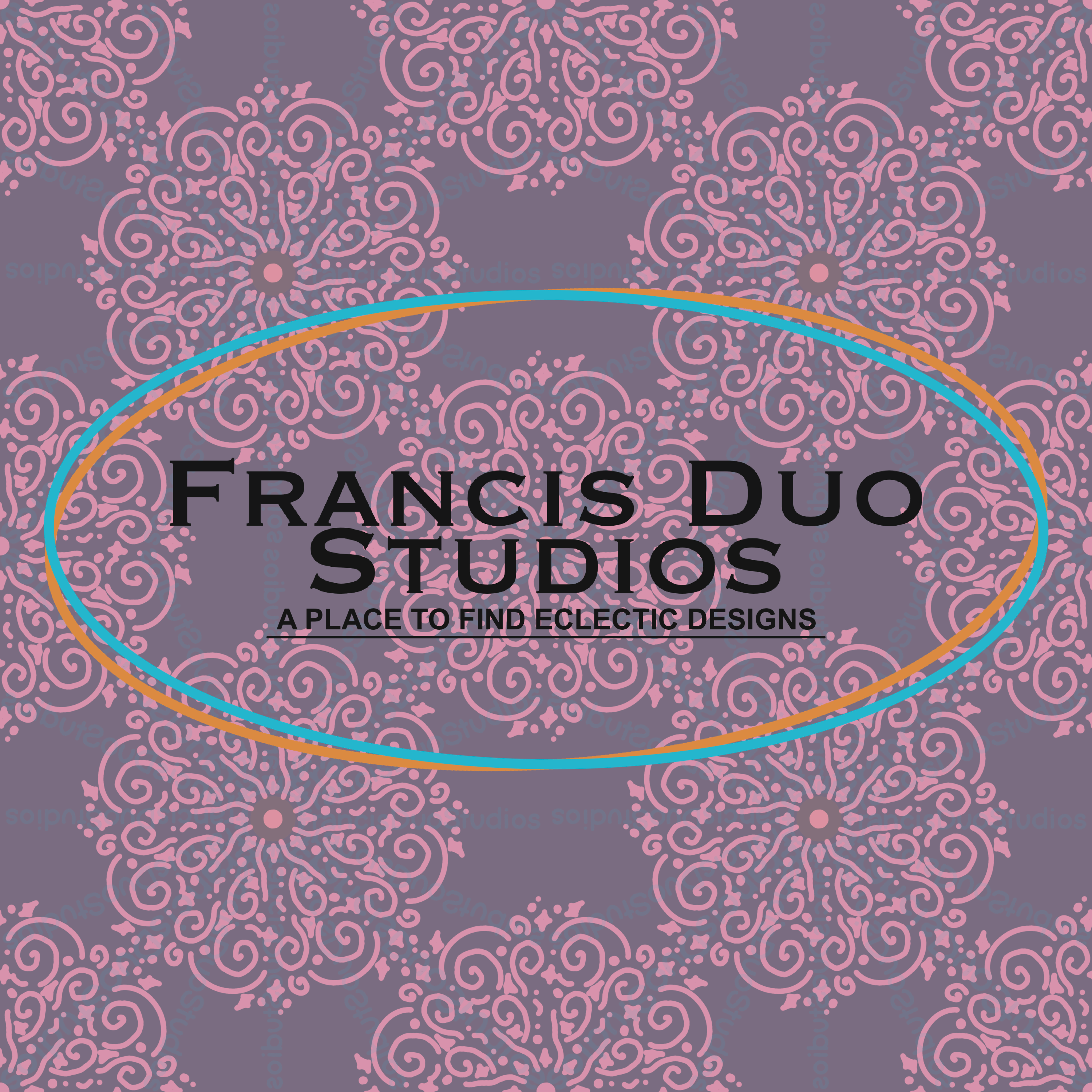 Flat Designs Instant Download Repeat and Seamless Patterns | Mandala Moroccan Illustrations Tile Art Floral | Designer | Handmade Design | Pink Purple Swirly Flower Mandala