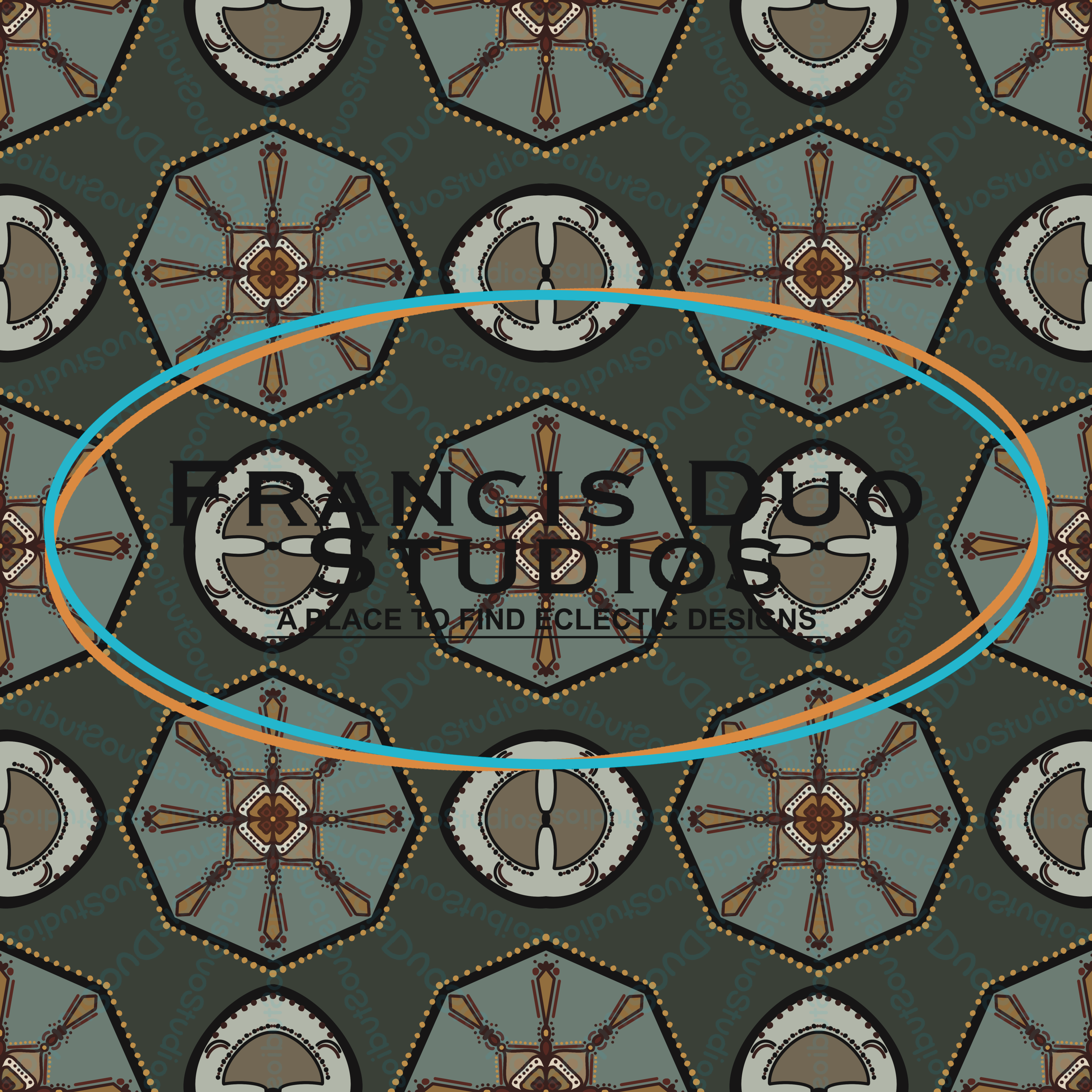 Nautical Mandala|PNG|Instant Download|Repeat Pattern|Seamless Design|Digital Clipart|Hand Drawn