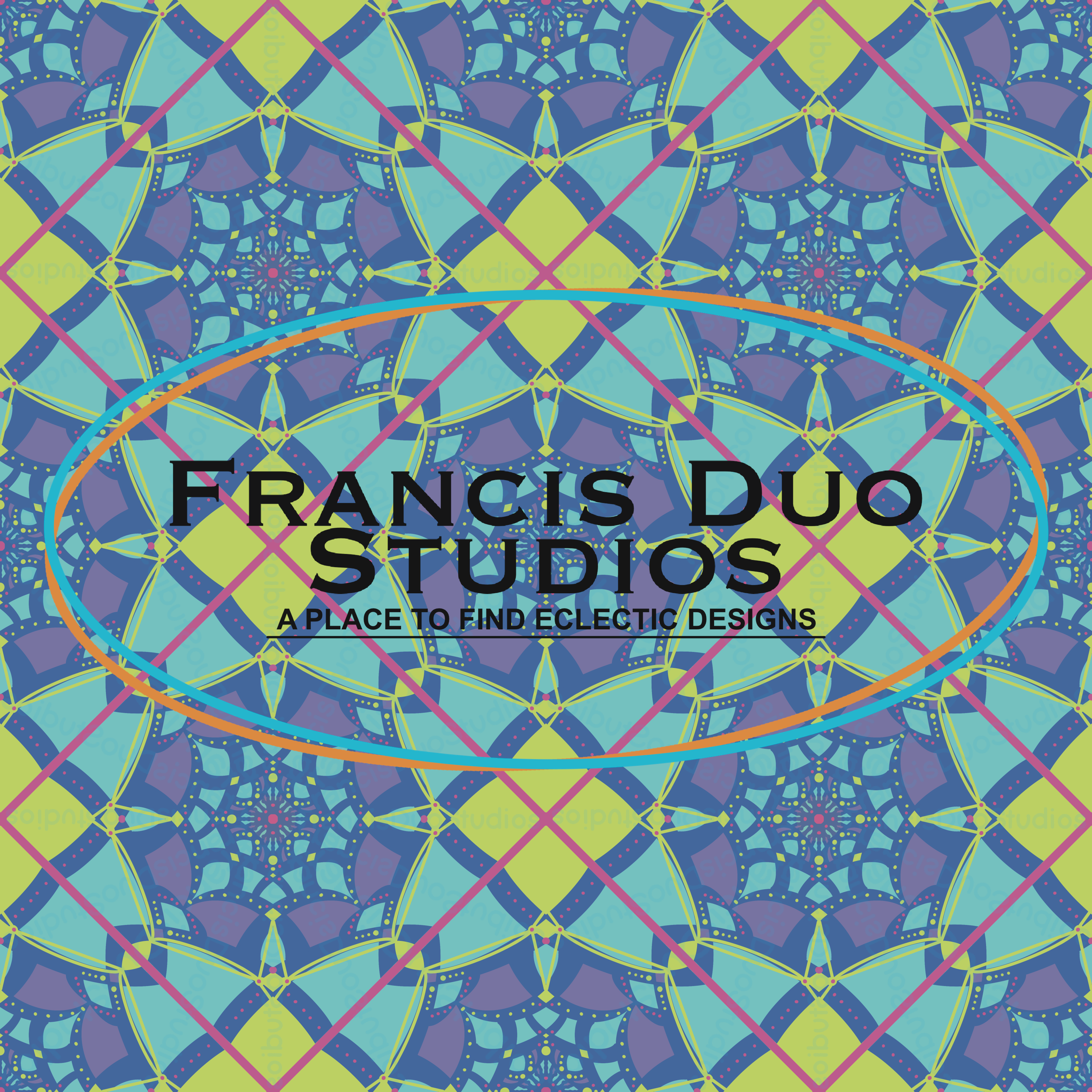 Blue Yellow Purple Golf Diamonds Mandala Pink Pin Stripe Criss Cross|PNG|Instant Download|Repeat Pattern|Seamless Design|Digital Clipart|Hand Drawn