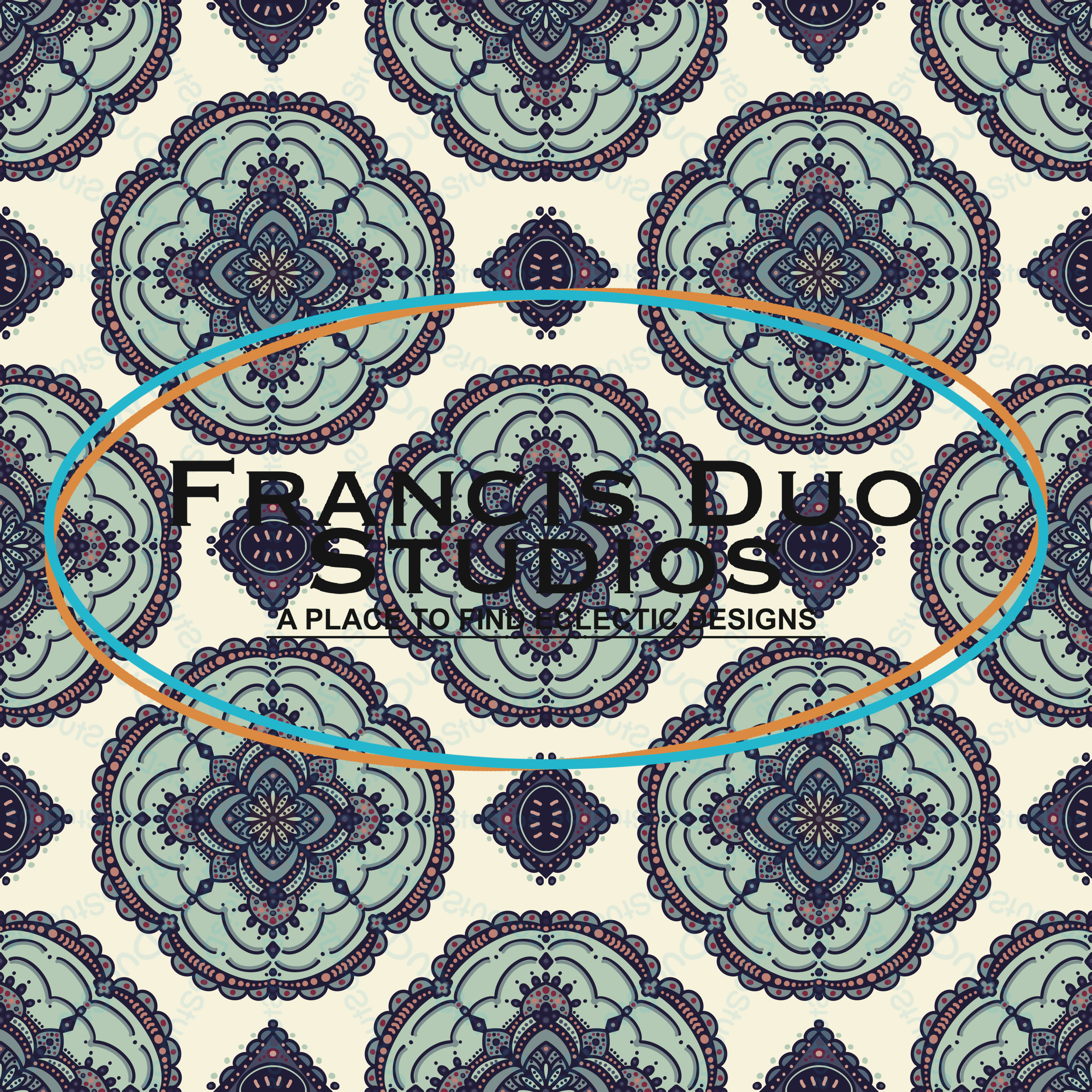 Western Mandala|PNG|Instant Download|Repeat Pattern|Seamless Design|Digital Clipart|Hand Drawn