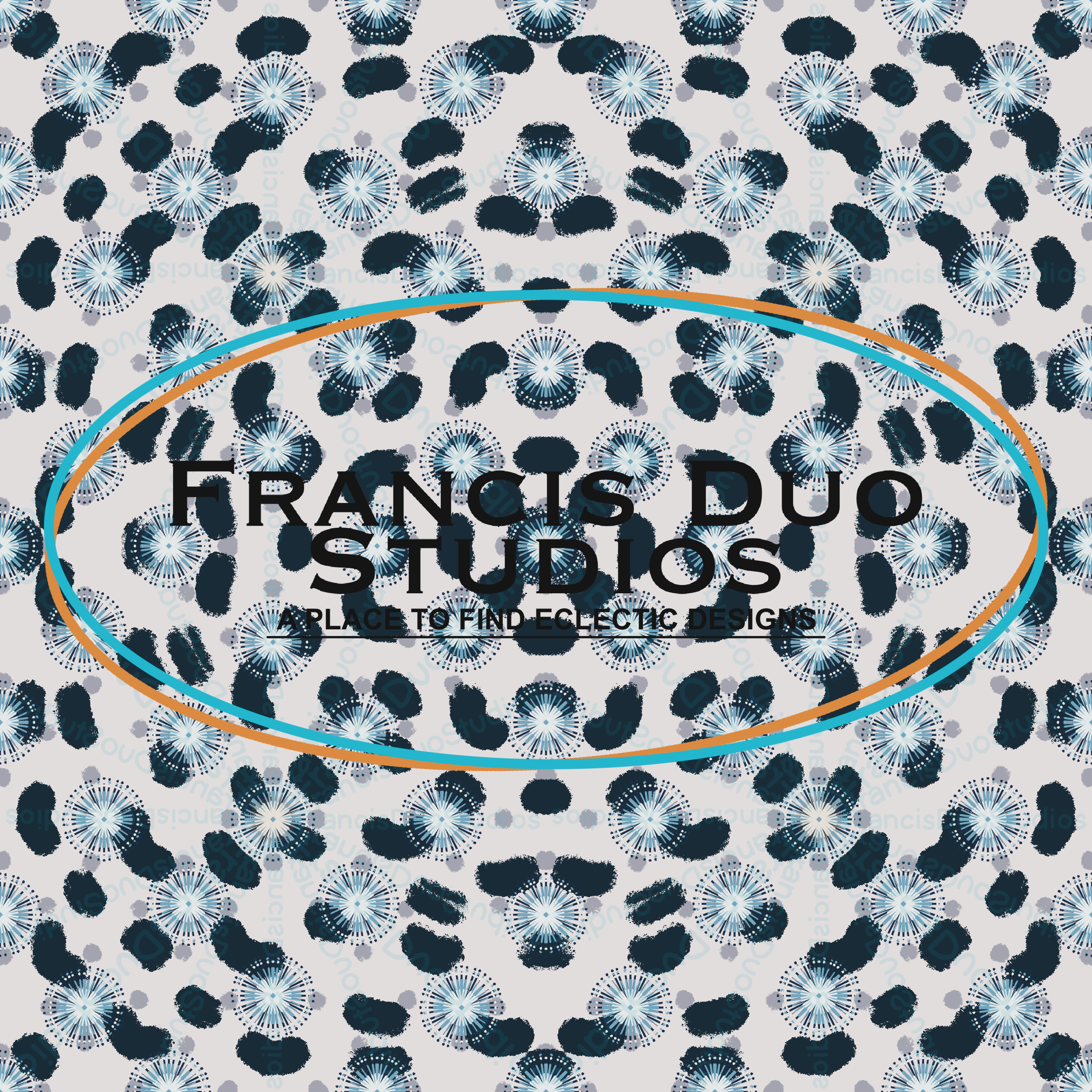 Blue Iris Floral Brush Strokes|PNG|Instant Download|Repeat Pattern|Seamless Design|Digital Clipart|Hand Drawn