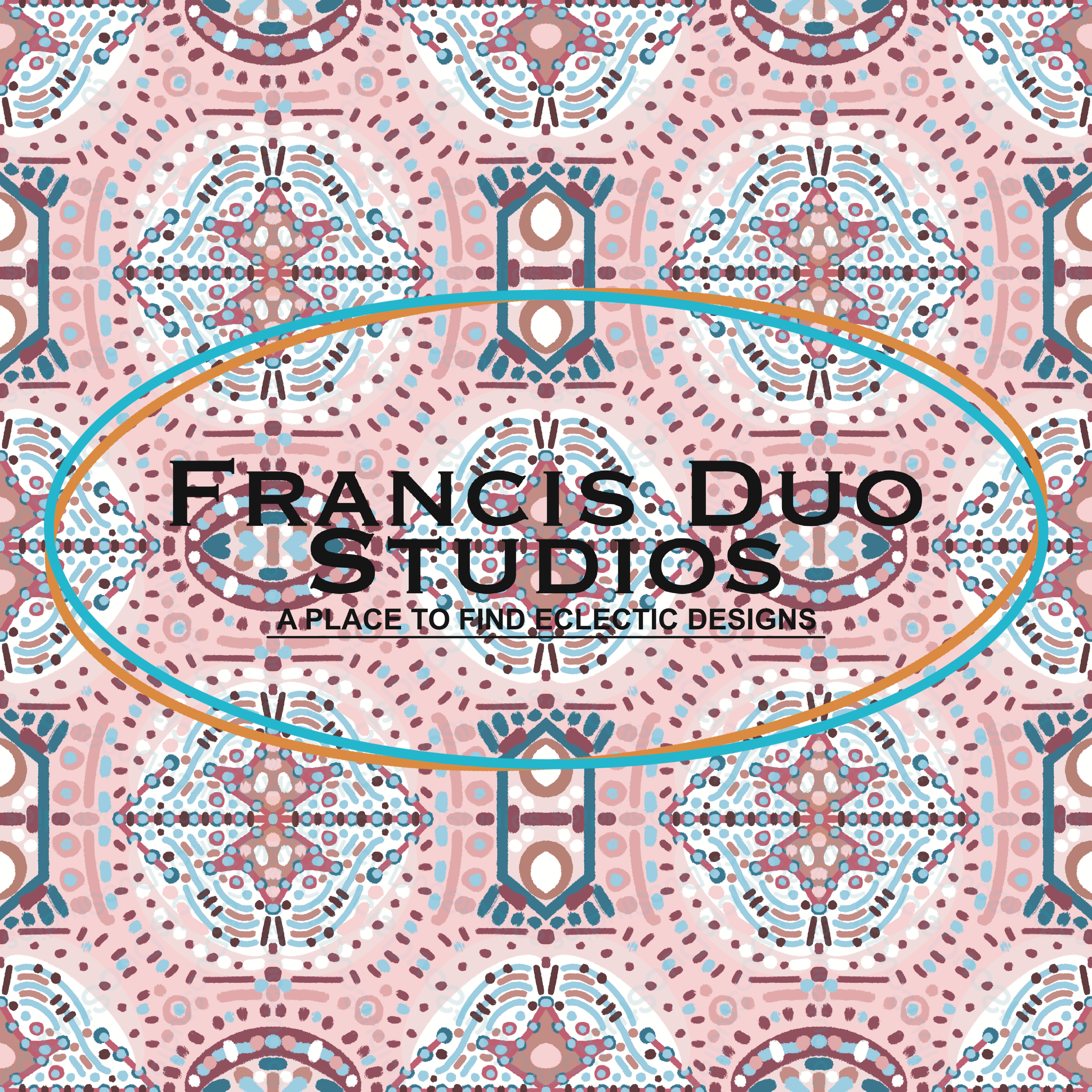 Soft Baby Pink Western Small Colorful Accents|PNG|Instant Download|Repeat Pattern|Seamless Design|Digital Clipart|Hand Drawn